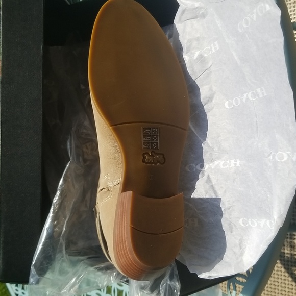 Coach Dylan Suede Ankle Boots(6) NWT - Picture 4 of 7